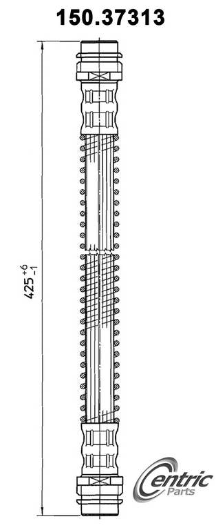Centric Parts Brake Hose  top view frsport 150.37313