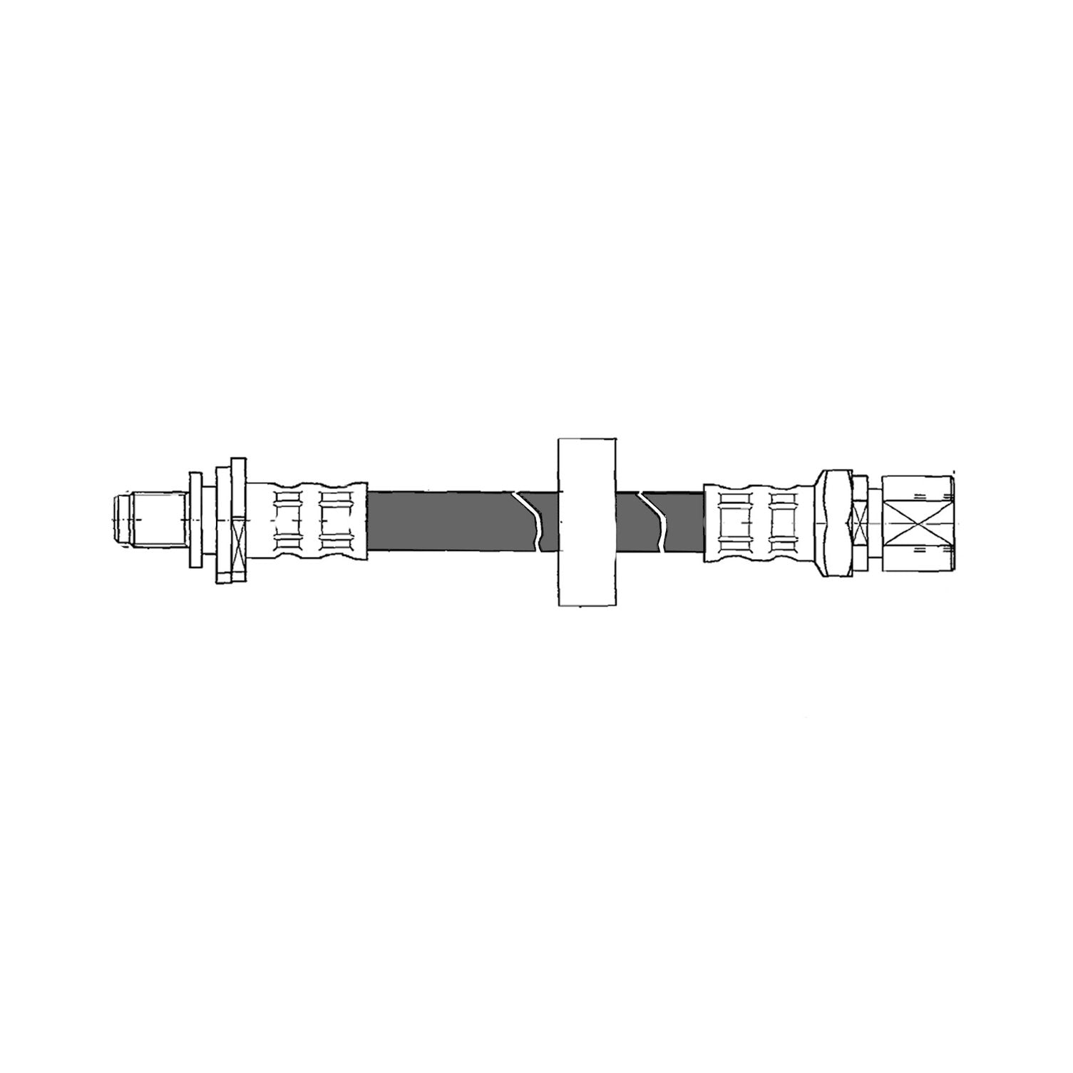 centric parts brake hose  frsport 150.38306