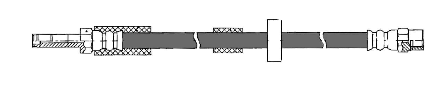 centric parts brake hose  frsport 150.39007