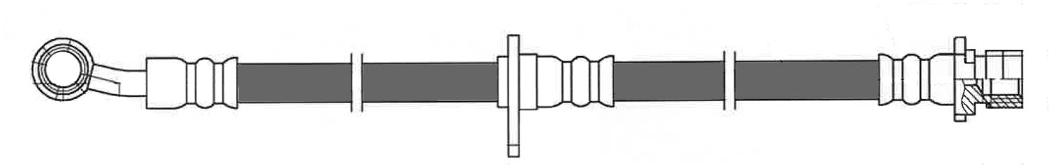 centric parts brake hose  frsport 150.40131