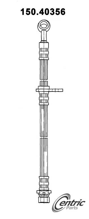 Centric Parts Brake Hose  top view frsport 150.40356