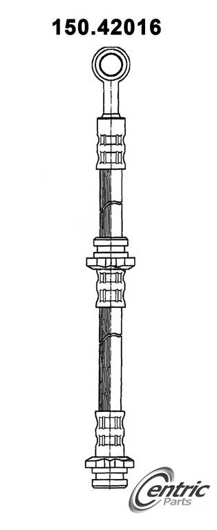centric parts brake hose  frsport 150.42016