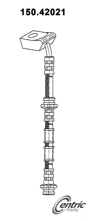 Centric Parts Brake Hose  top view frsport 150.42021