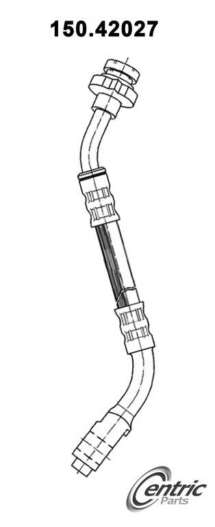 Centric Parts Brake Hose  top view frsport 150.42027