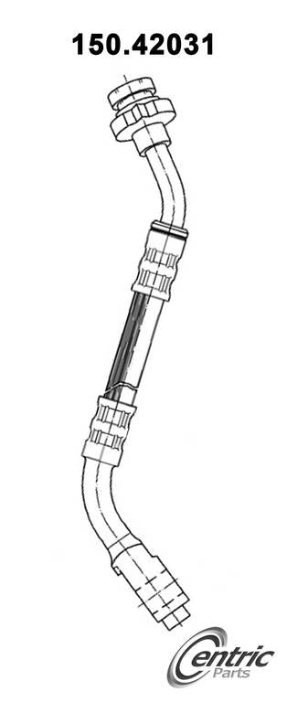 Centric Parts Brake Hose  top view frsport 150.42031