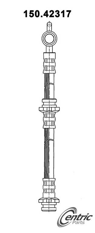 Centric Parts Brake Hose  top view frsport 150.42317