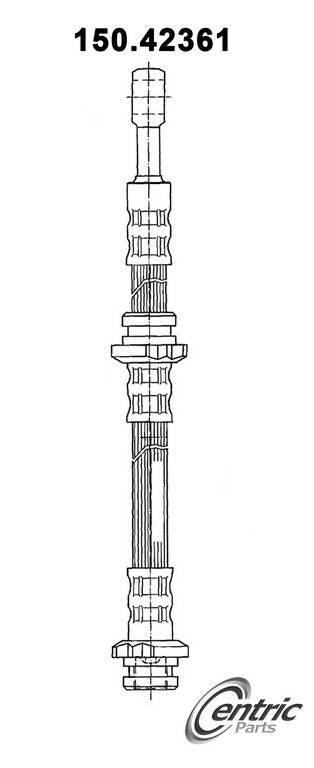 StopTech Brake Hose  top view frsport 150.42361