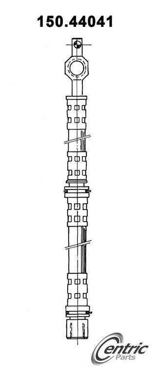 Centric Parts Brake Hose  top view frsport 150.44041