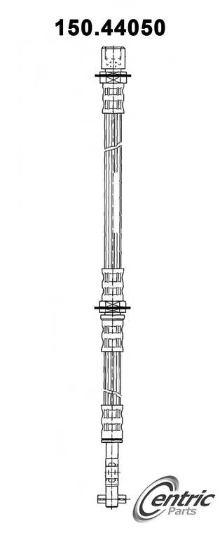 Centric Parts Brake Hose  top view frsport 150.44050