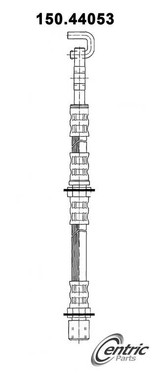 Centric Parts Brake Hose  top view frsport 150.44053