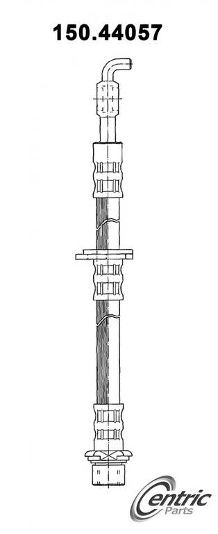 Centric Parts Brake Hose  top view frsport 150.44057