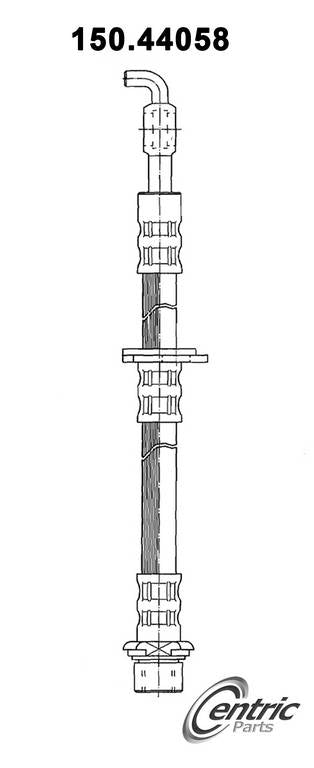 Centric Parts Brake Hose  top view frsport 150.44058