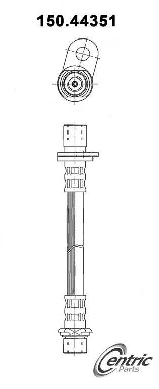 StopTech Brake Hose  top view frsport 150.44351