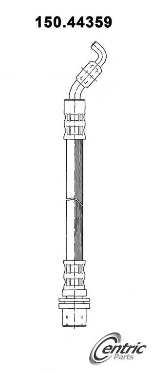 Centric Parts Brake Hose  top view frsport 150.44359