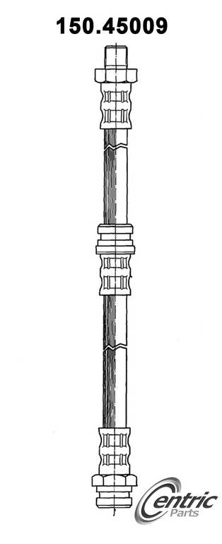 Centric Parts Brake Hose  top view frsport 150.45009