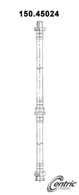 Centric Parts Brake Hose  top view frsport 150.45024