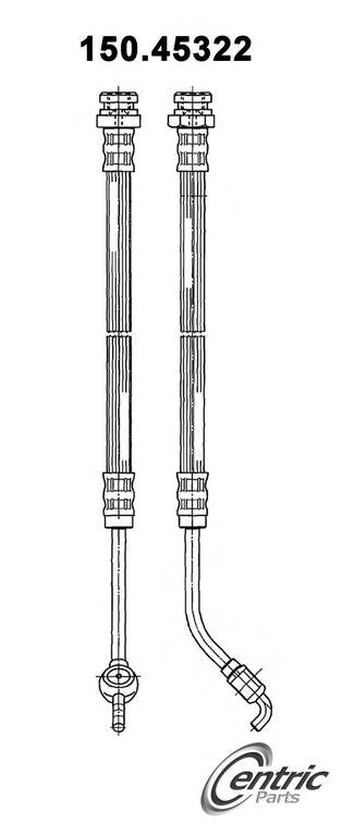 Stoptech Centric Brake Hose - Rear 150.45322