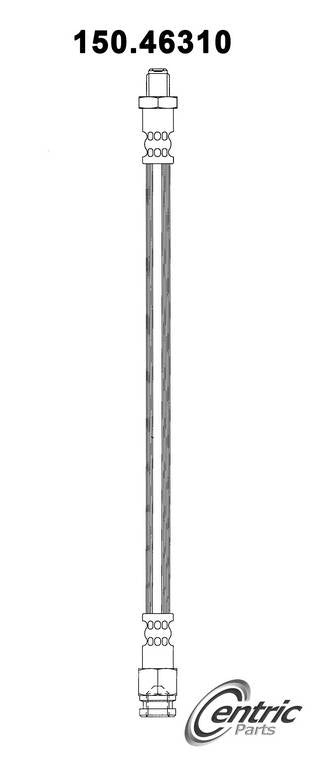 Centric Parts Brake Hose  top view frsport 150.46310