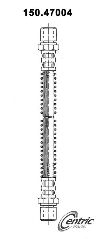 Centric Parts Brake Hose  top view frsport 150.47004