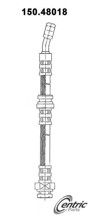 Centric Parts Brake Hose  top view frsport 150.48018
