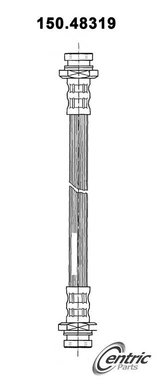 Centric Parts Brake Hose  top view frsport 150.48319
