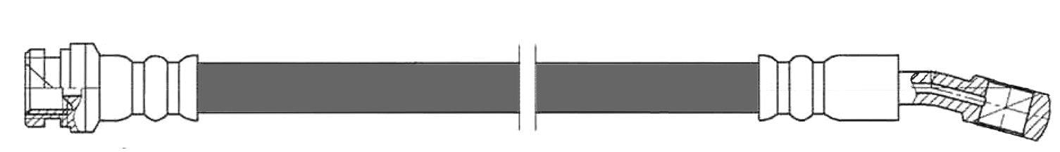 Centric Parts Brake Hose  top view frsport 150.48324