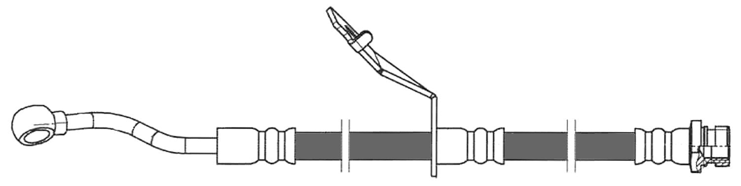 centric parts brake hose  frsport 150.50059