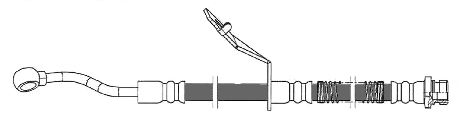 centric parts brake hose  frsport 150.51099