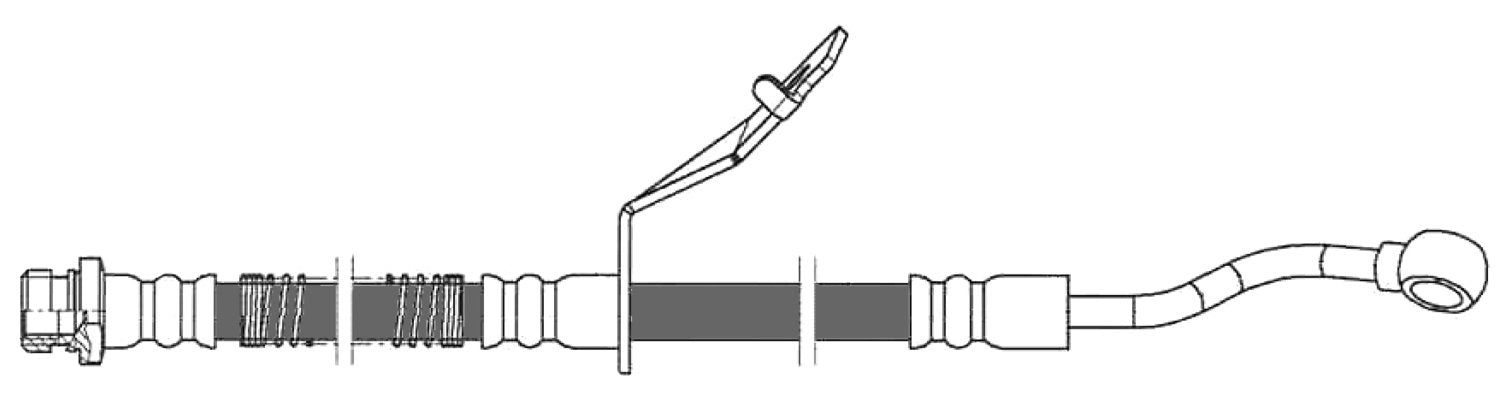 centric parts brake hose  frsport 150.51100