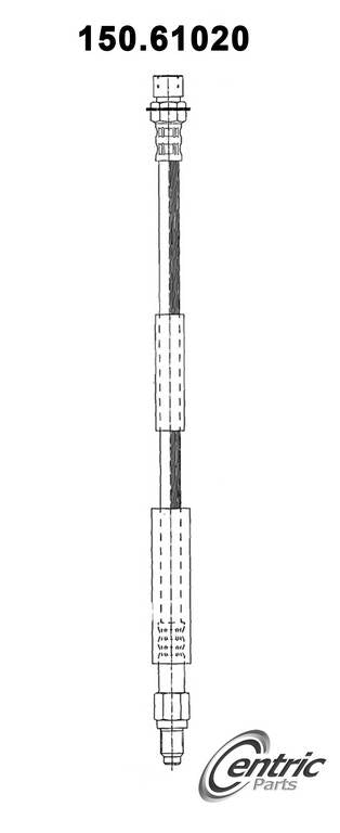 centric parts brake hose  frsport 150.61020