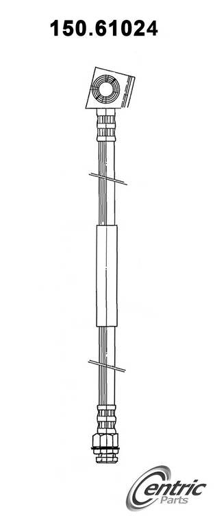 centric parts brake hose  frsport 150.61024