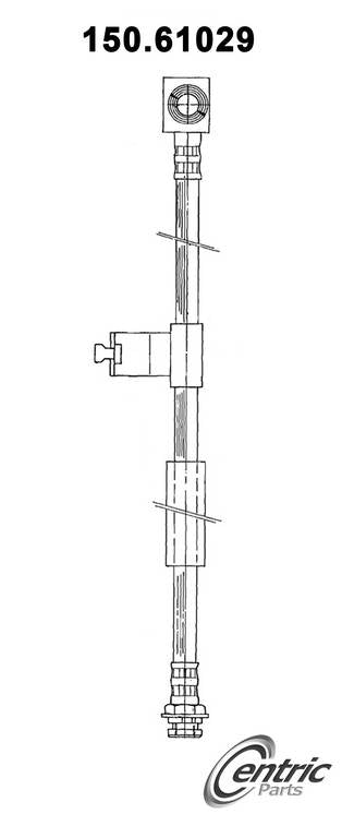 centric parts brake hose  frsport 150.61029