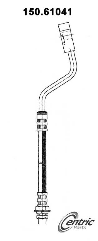 Centric Parts Brake Hose  top view frsport 150.61041