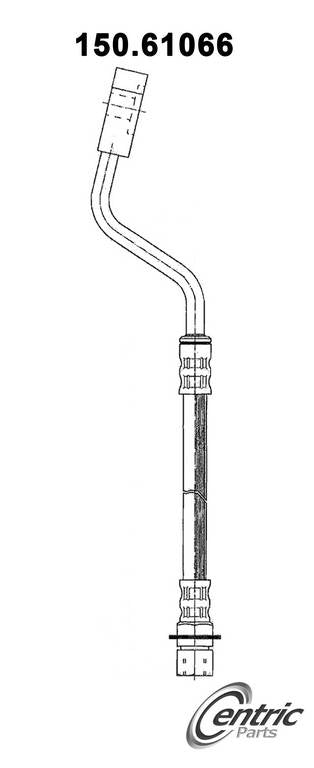 StopTech Brake Hose  top view frsport 150.61066