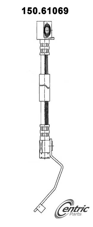 centric parts brake hose  frsport 150.61069