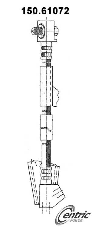 centric parts brake hose  frsport 150.61072