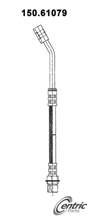 centric parts brake hose  frsport 150.61079