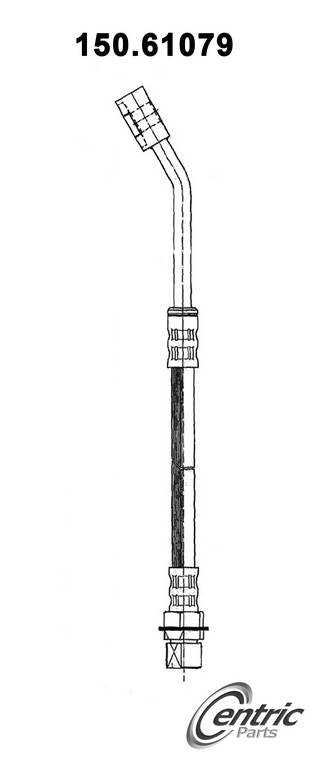 Centric Parts Brake Hose  top view frsport 150.61079