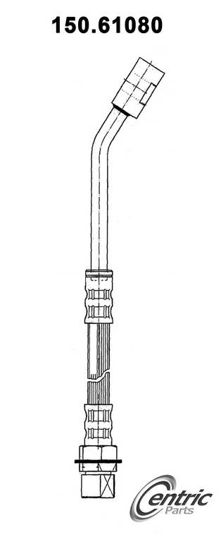 centric parts brake hose  frsport 150.61080