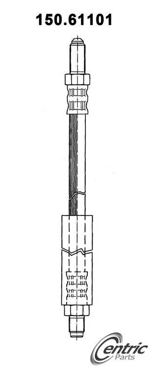 centric parts brake hose  frsport 150.61101