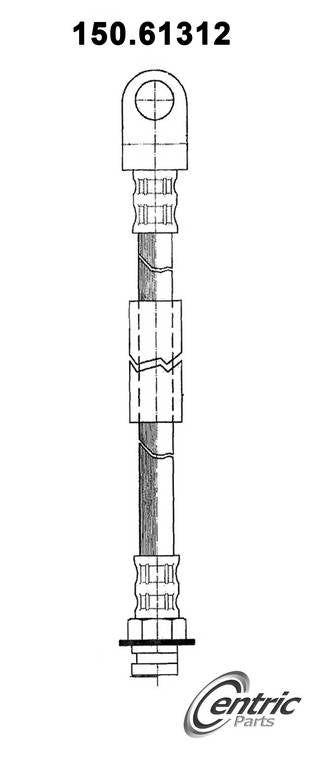 centric parts brake hose  frsport 150.61312