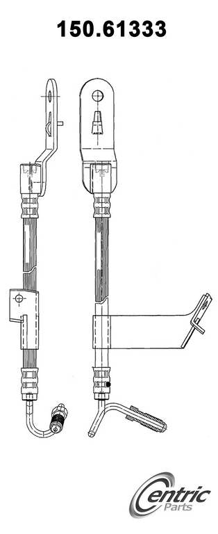 centric parts brake hose  frsport 150.61333