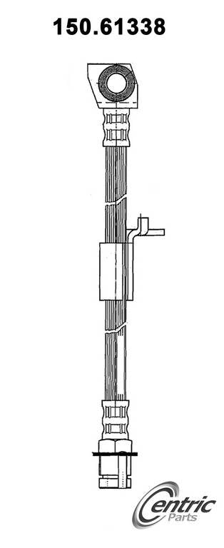 Centric Parts Brake Hose  top view frsport 150.61338