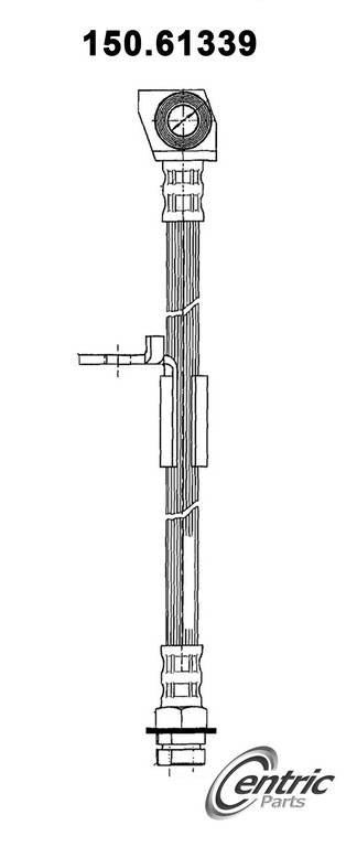 centric parts brake hose  frsport 150.61339