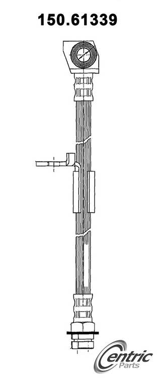 Centric Parts Brake Hose  top view frsport 150.61339
