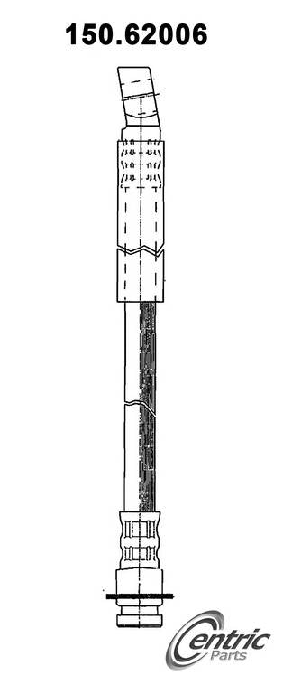 centric parts brake hose  frsport 150.62006