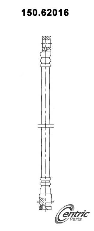 Centric Parts Brake Hose  top view frsport 150.62016