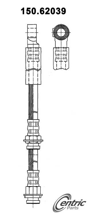 centric parts brake hose  frsport 150.62039