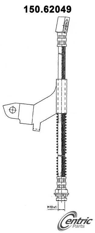 centric parts brake hose  frsport 150.62049