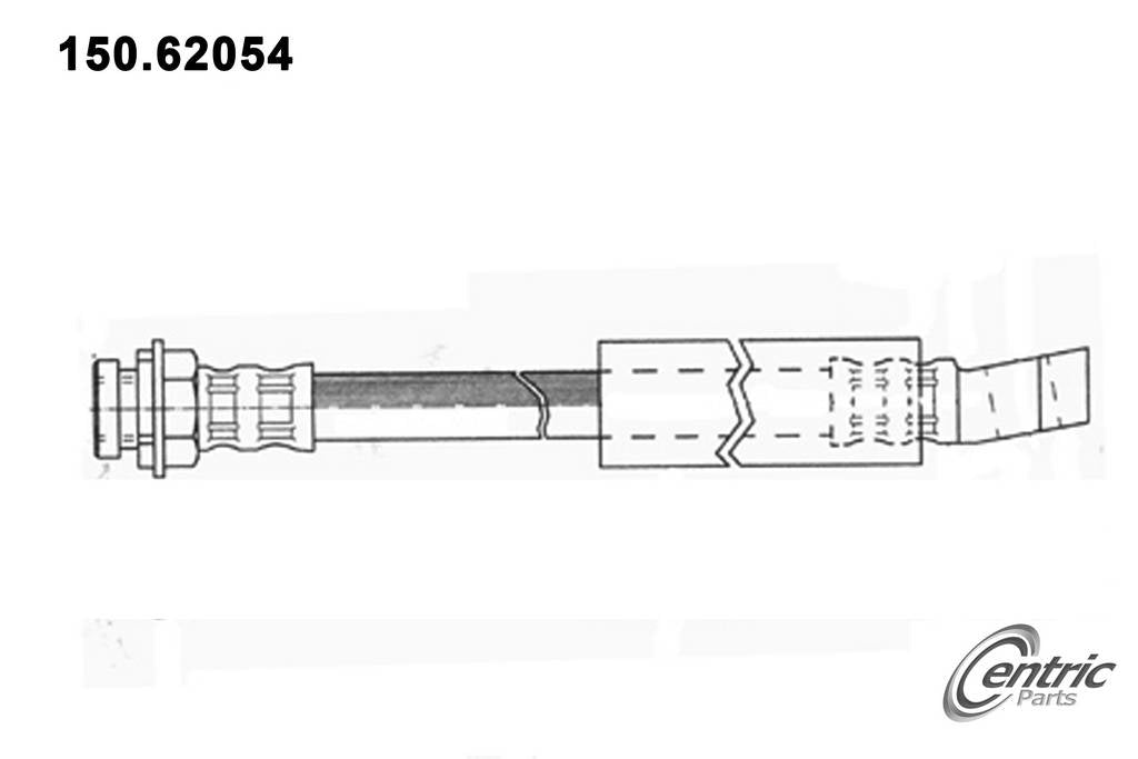 centric parts brake hose  frsport 150.62054